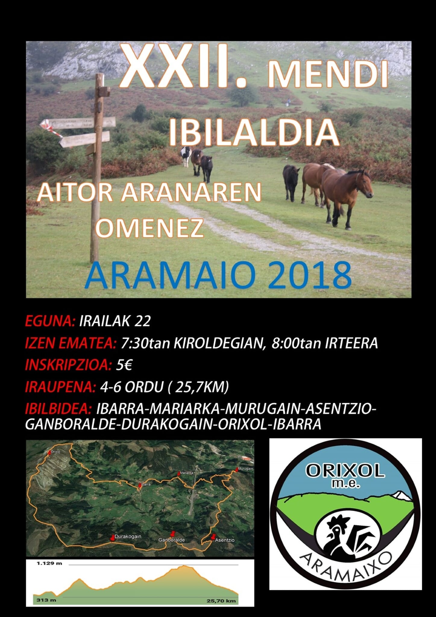 XXII. Mendi Ibilaldia – Aitor Aranaren omenez – Aramaio 2018