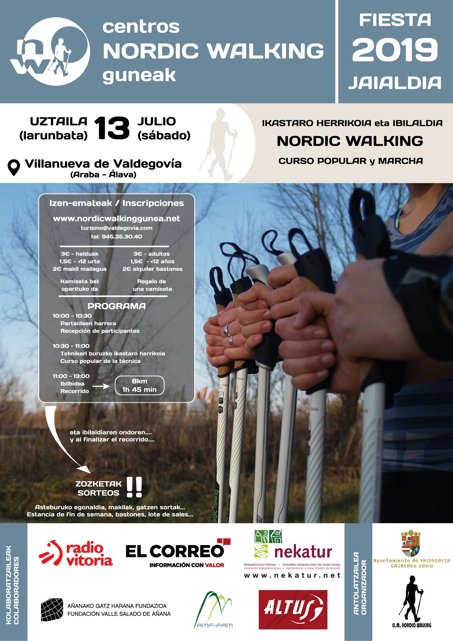 13 de Julio – FIESTA CENTROS NORDIC WALKING 2019