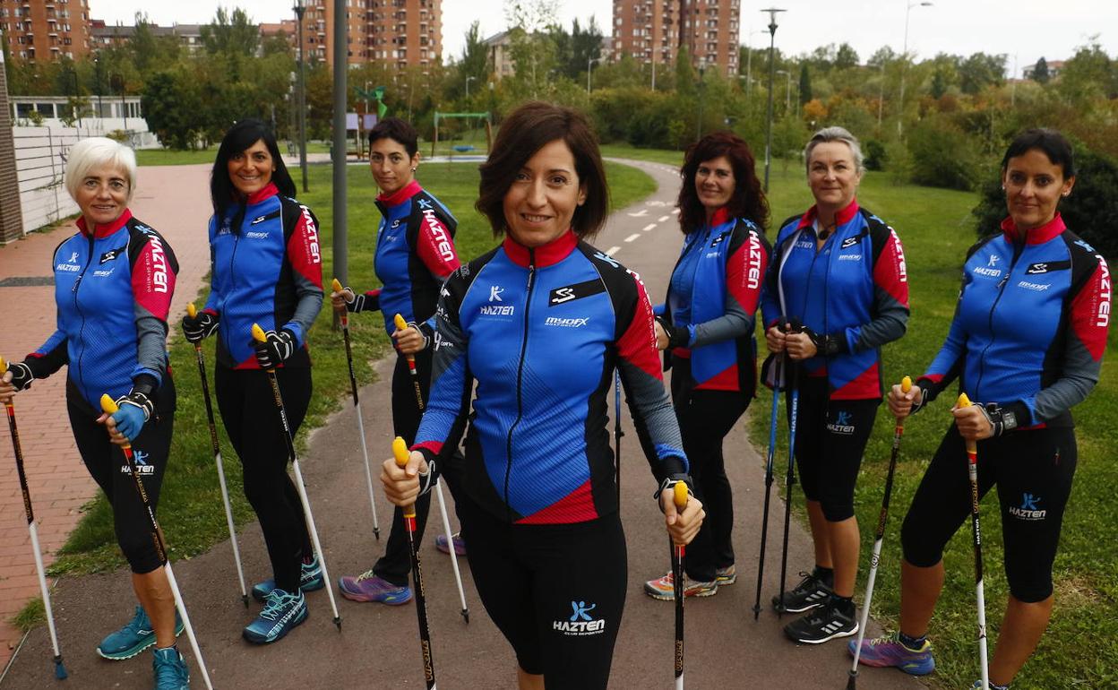 Arantxa Pinedo: «Hay pocos deportes tan completos como la marcha nórdica»