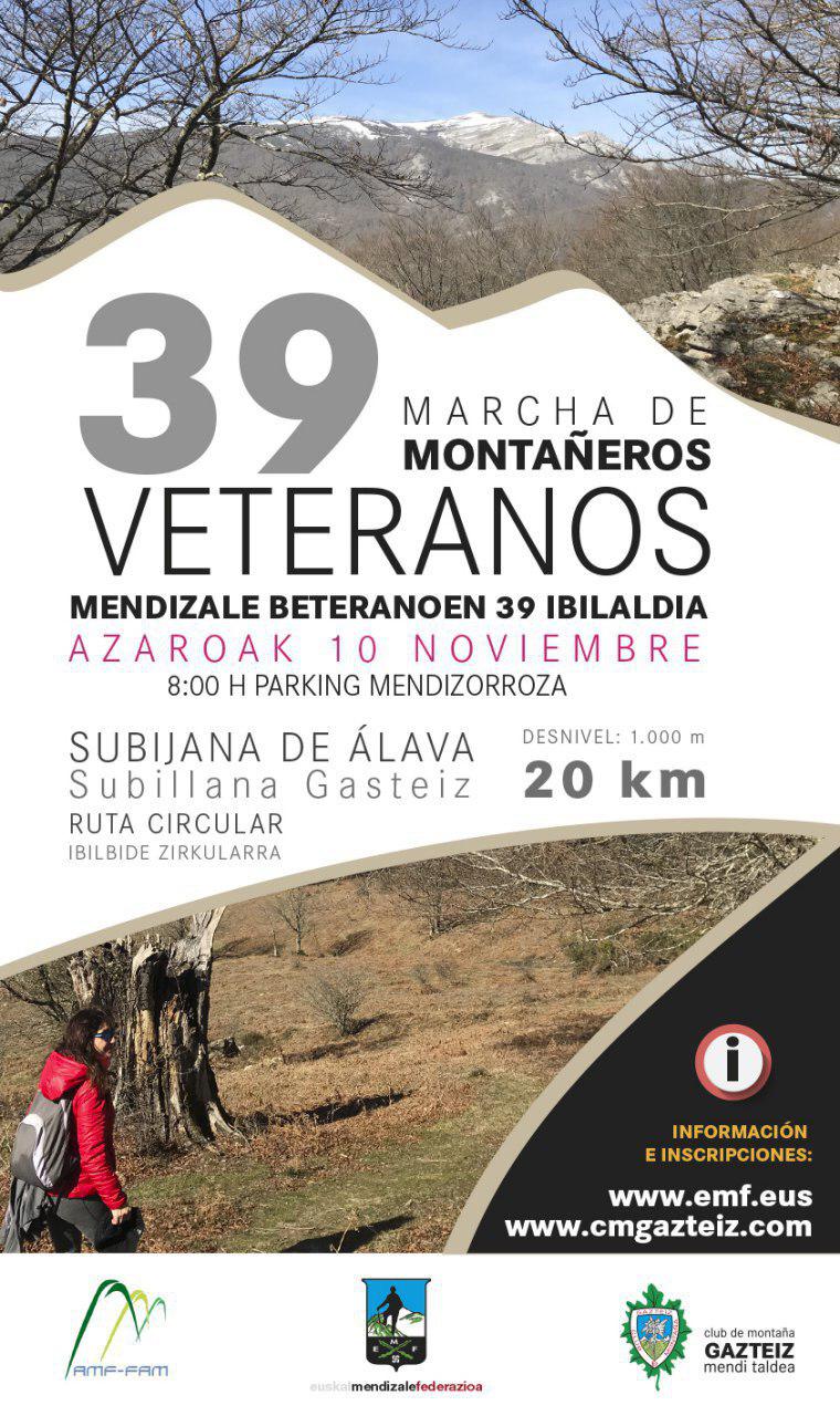 39 MARCHA de MONTAÑEROS VETERANOS  –  10 noviembre