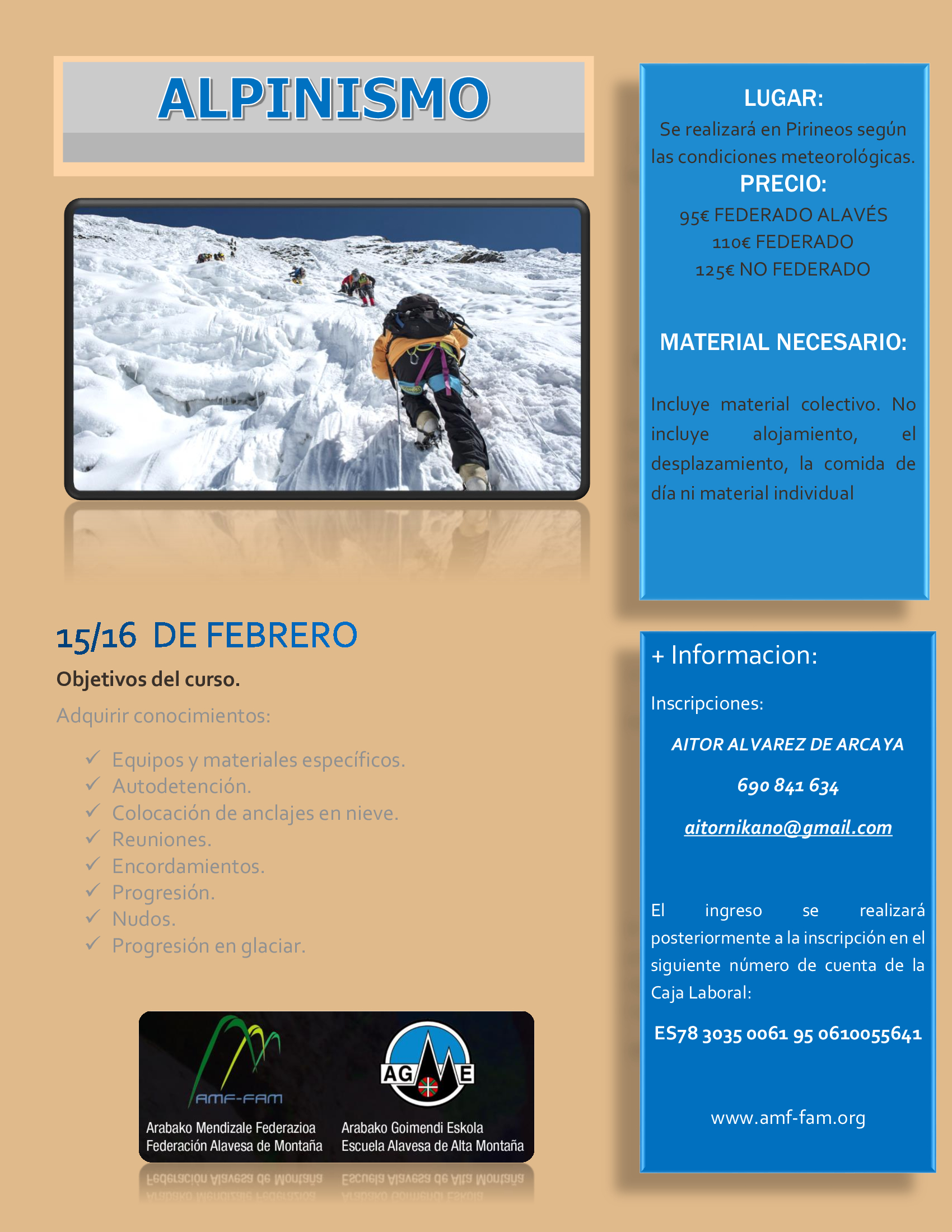 CURSO DE ALPINISMO