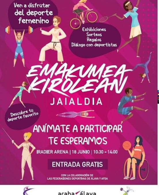 El Iradier Arena celebra el próximo 18 de junio la primera edición de la “fiesta del deporte femenino”