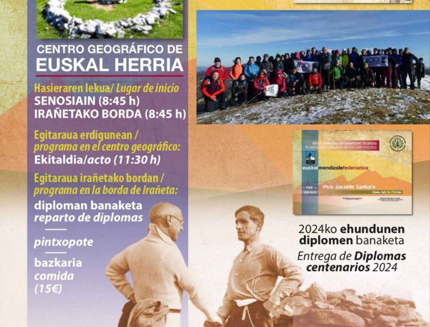 Día de la Hermandad de Centenarios 13 de Octubre Ehun Mendietako Anaidiaren Eguna