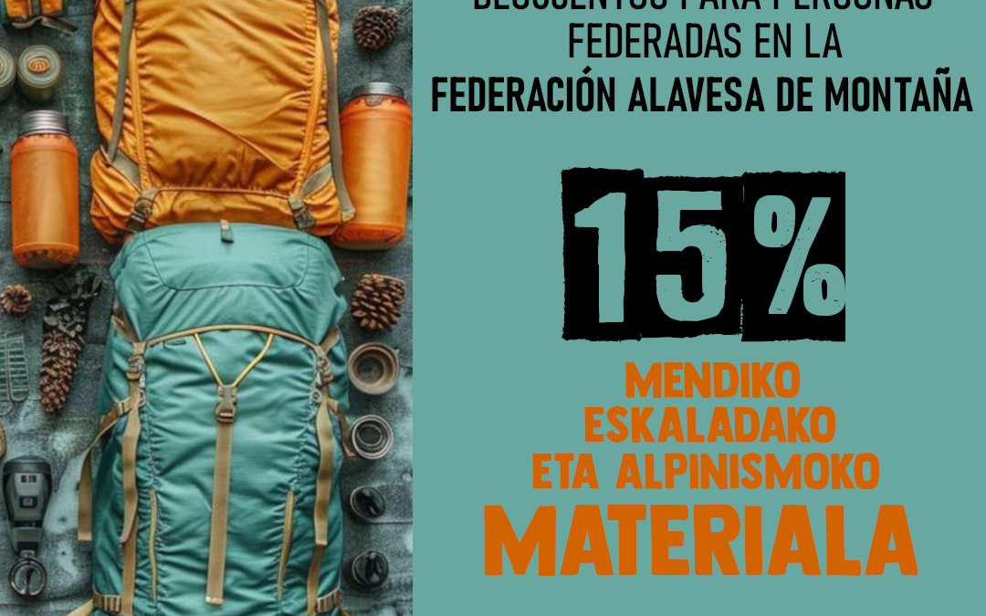 ARABAKO FEDERATUENTZAKO DESKONTUAK!
